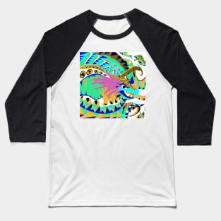 the octopus dragon under the deep sea ecopop kaiju Baseball T-Shirt